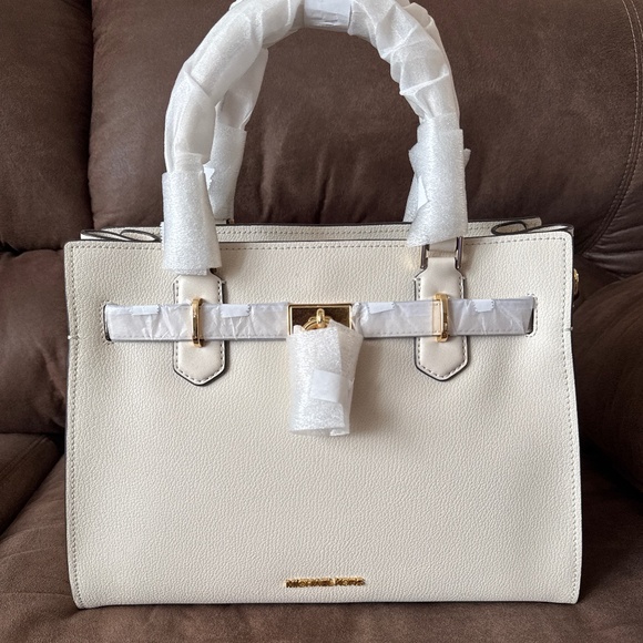 Michael Kors Hamilton Medium Leather Satchel - Picture 1 of 3